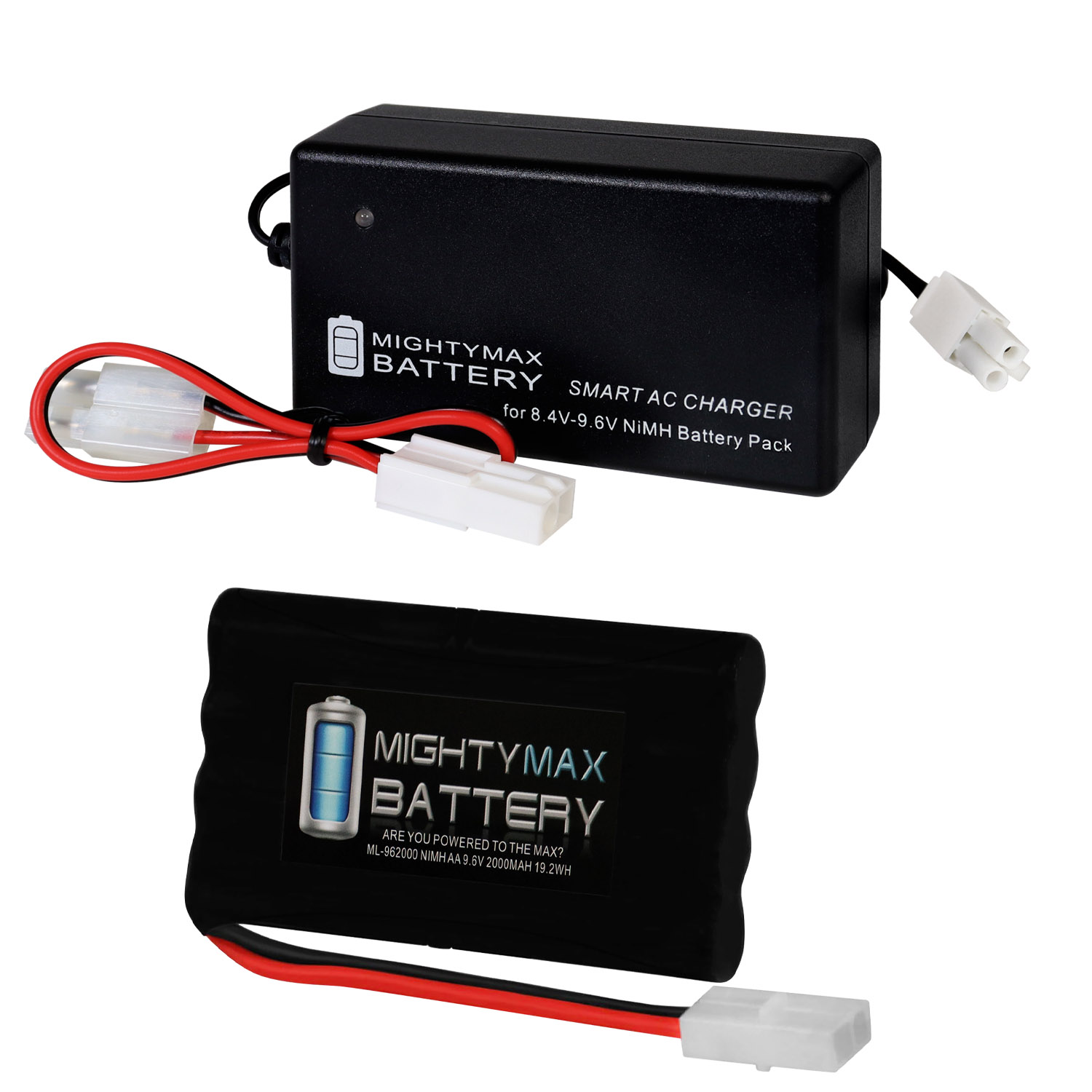 Mighty Max 9.6V 2000mAh NiMH Battery For Tonka XT Ricochet Stunt